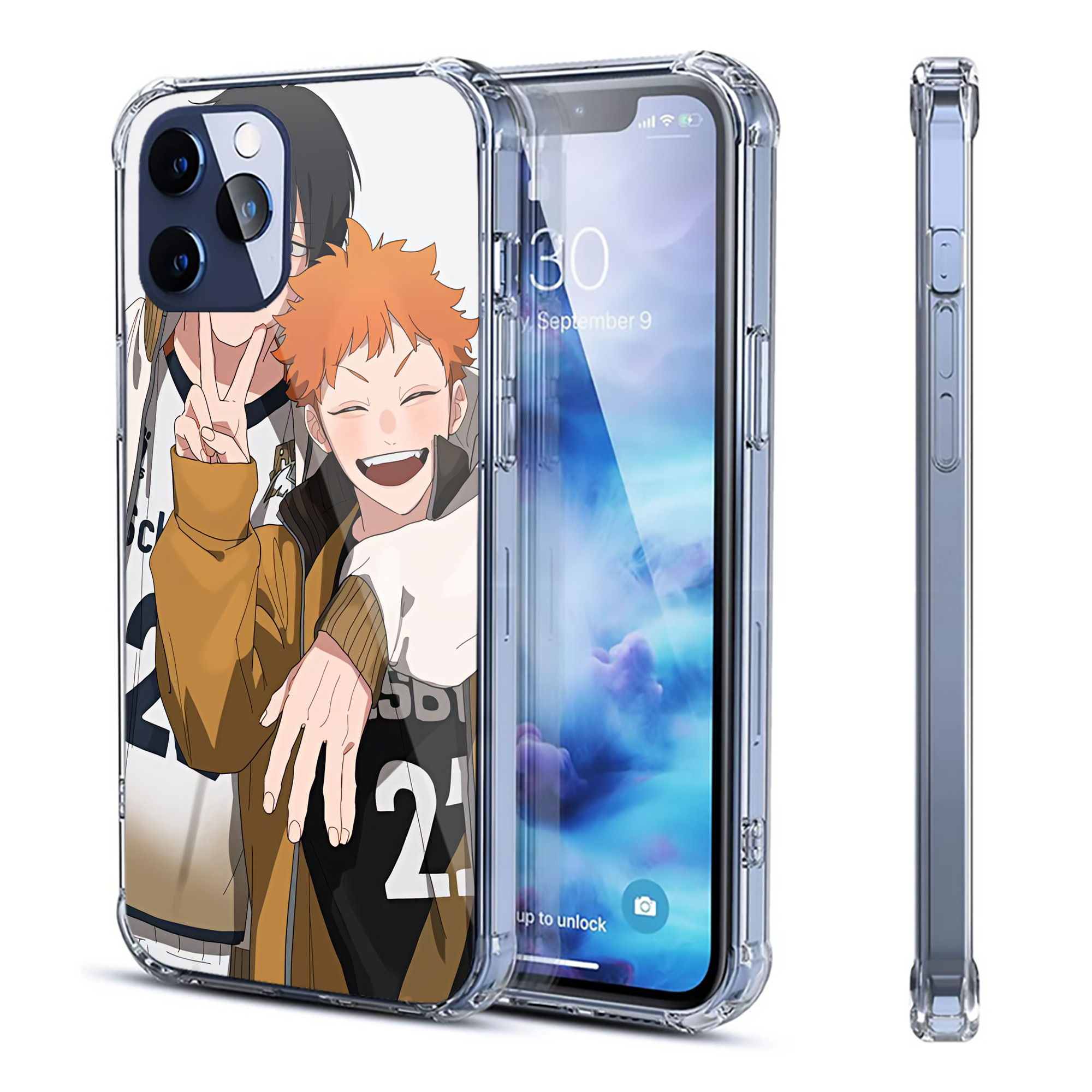 （画像用） ハイキュー!! Haikyu!! 【iPhone 12シリーズ対応】透明スマホケース（クリアソフトケース）